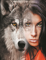 Наполовину девушка наполовину волк