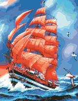 Алые паруса на волнах