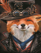 Лис в стиле стимпанк