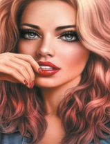 Блондинка с большими глазами