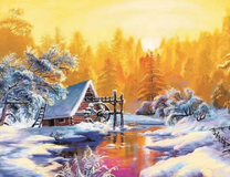 Домик возле водяной мельницы