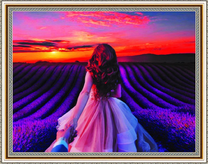 Вечер в лавандовом поле