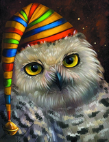 Совушка с пижамным колпачком