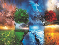 Четыре времени года на одном фото