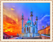 Кул-Шариф в лучах заходящего солнца