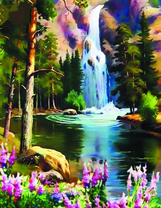 Секретное место с водопадом