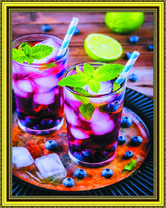 Освежающий напиток с мятой и лаймом