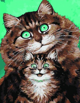 Зеленоглазые пушистые коты