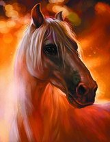 Портрет породистой лошади