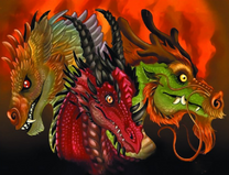 Три разных дракона