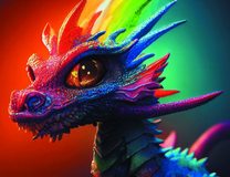 Радужный дракончик