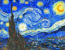 Звездная ночь над небольшим городом