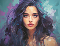 Темноволосая красавица