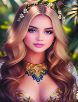 Красивая девушка из фэнтези