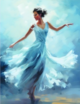 Танцовщица в воздушном платье