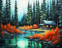 Домик в еловом лесу