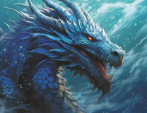 Большой синий дракон