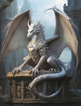 Большой мраморный дракон