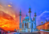 Красота Кул-Шарифа на закате дня