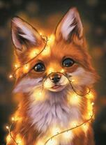 Лисёнок с гирляндой