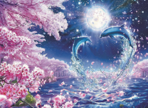 Сердце в дельфиньем прыжке