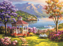 Альтанка на берегу залива