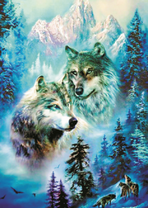 Волки, горы и зимний лес