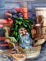 Водяной с кружкой пива