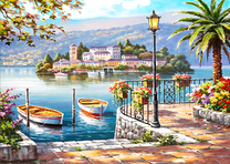 Причал в курортном городе