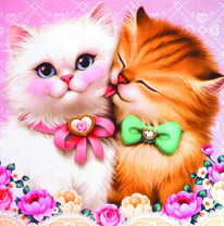 Пушистые котята с бантиками