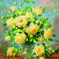 Букет желтых роз