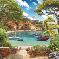 Спуск к морю в курортном городе