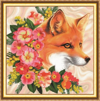 Лиса и цветы