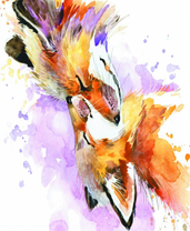 Милая пара лис