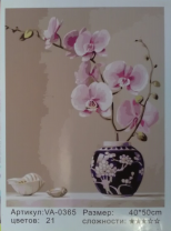 Орхидея в синем горшке