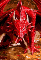 Злой красный дракон