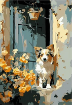 Верный пёс ждет хозяина