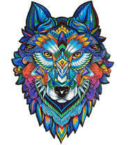 Волк с яркой шерстью