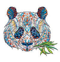 Панда с узором