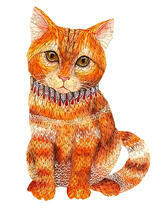 Рыжий полосатый котёнок