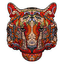 Тигр в ярких узорах