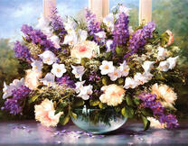 Красивый букет из сада