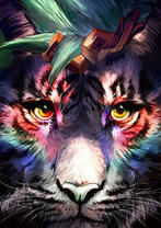 Тигр с завораживающими глазами