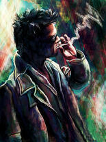 Курящий мужчина