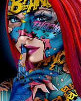 Красноволосая девушка из комиксов