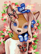 Олененок и бабочки