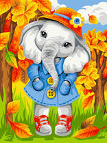 Слоненок в осеннюю пору