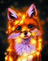 Ярко-оранжевый лисенок