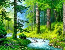 Река в сосновом бору