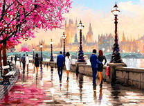 Лондонская набережная с видом на Тауэрский мост